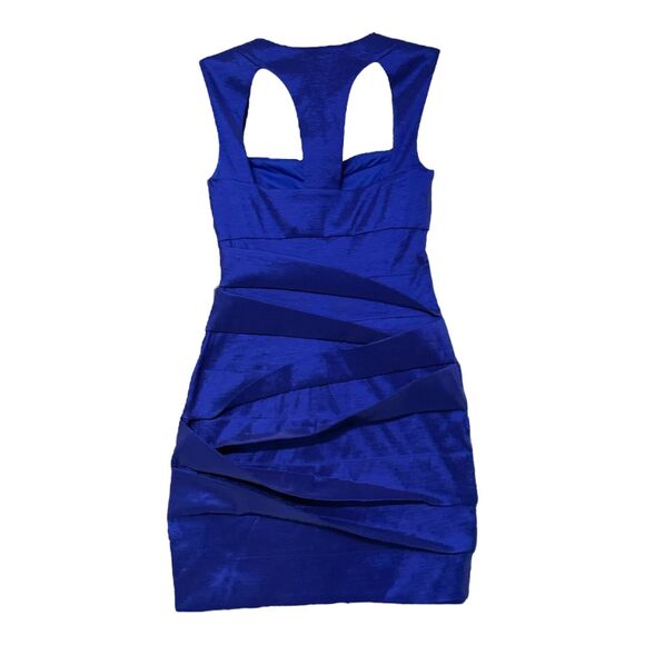 Hailey Logan Womens Blue Sleeveless Stretch Dress Size Small - Picture 2 of 7